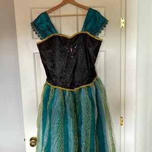 Anna from frozen Adult Halloween Costume.